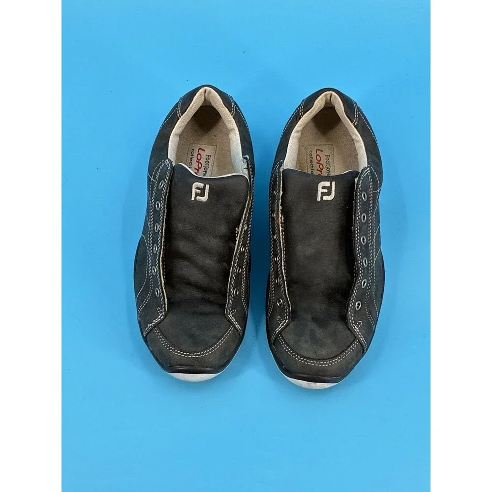FootJoy LoPro 97261 Womens 7 M Black Spikeless Golf Shoes No Laces